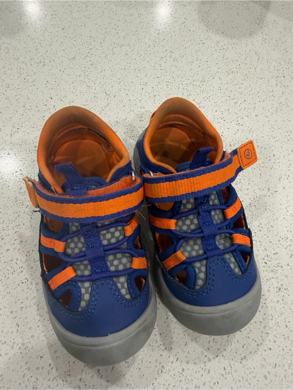 Kids Blue and Orange Active Sandals